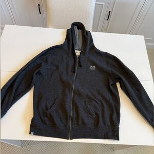 Reef Men's Charcoal Zip-Up Hoodie